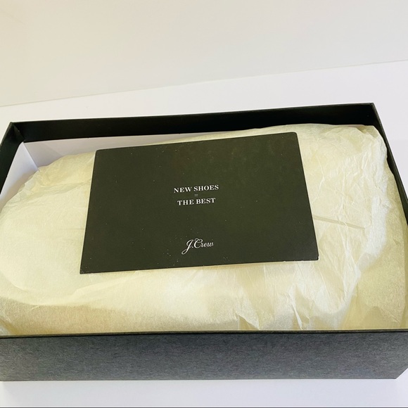 New J. Crew Canvas Espadrille Flats With Leather Cap Toe White Black Siz… - Picture 13 of 15